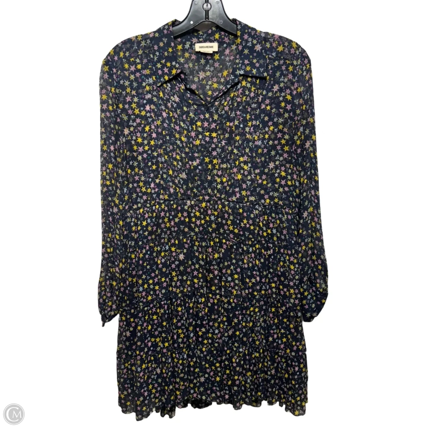 Rapidy Crinkle Print Etoiles Dress By Zadig And Voltaire In Multi-colored, Size: Xs