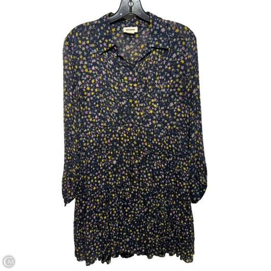 Rapidy Crinkle Print Etoiles Dress By Zadig And Voltaire In Multi-colored, Size: Xs