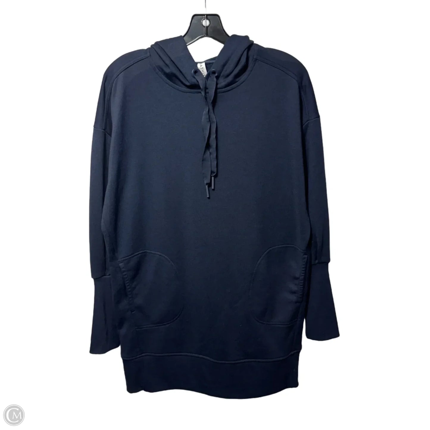 Athletic Top Long Sleeve Hoodie By Athleta In Navy, Size: S
