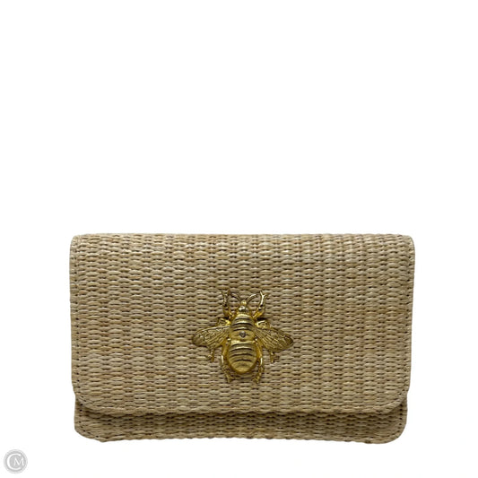 Ruby Straw Gold Bee Clutch By Lisi Lerch, Size: Small