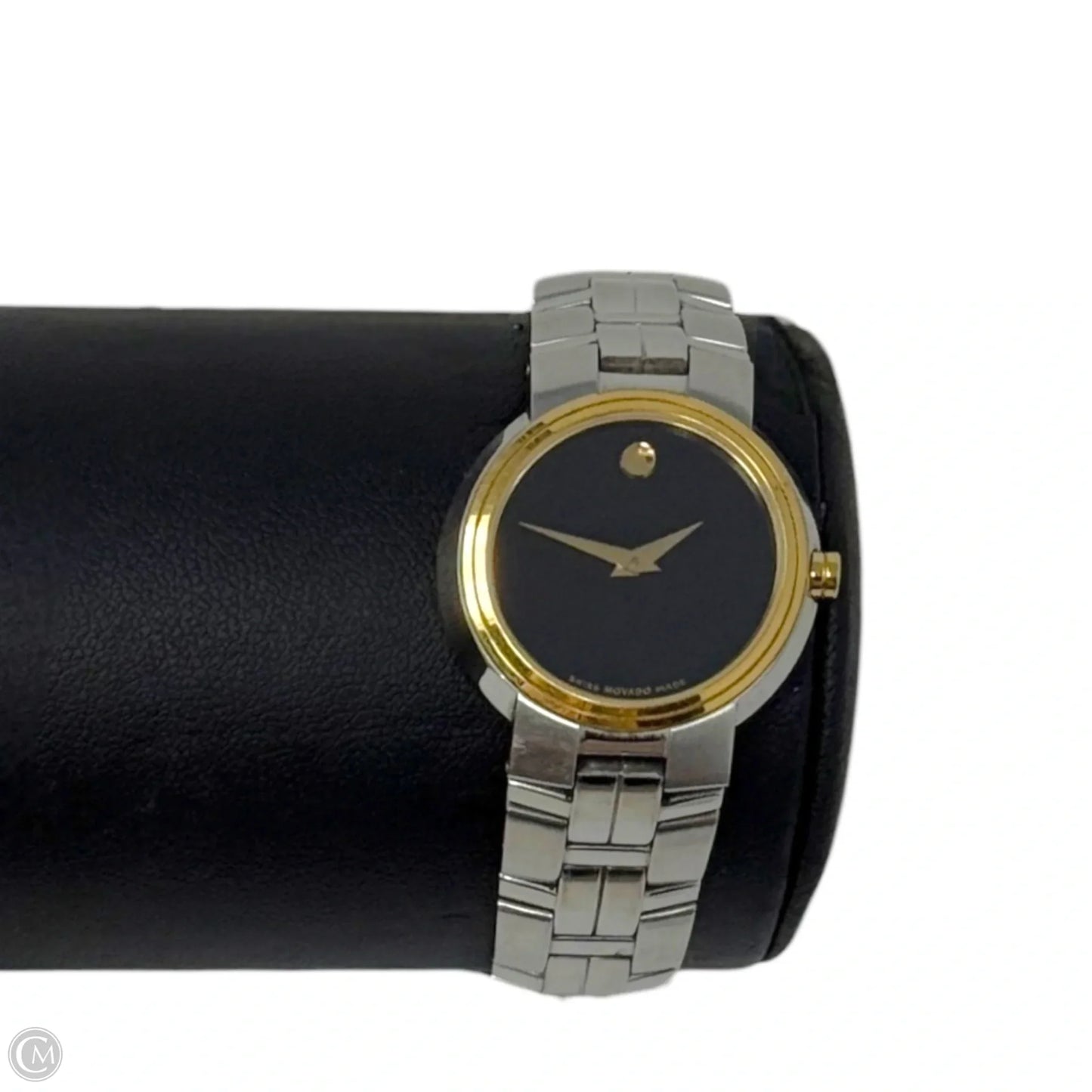Black Museum Dial Two-Tone Watch (81 E4 1837) By Movado