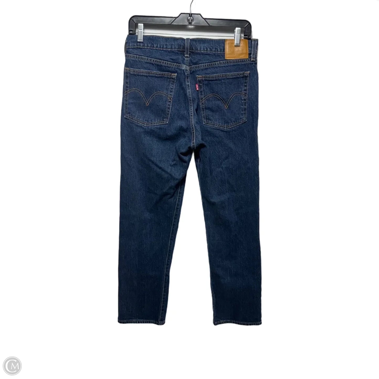 Wedgie Straight Jeans By Levis In Blue Denim, Size: 8/29