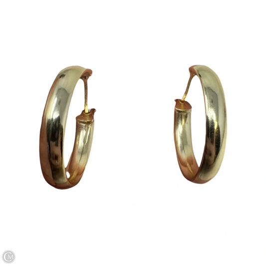 Gold Over Sterling Simple Hoops