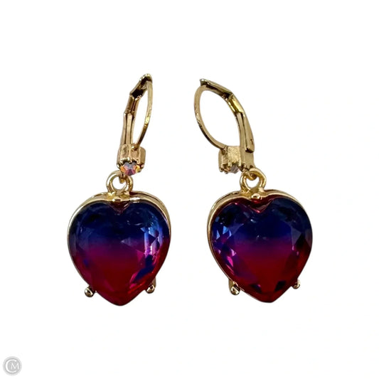 Ombré Heart Dangle Earrings by Betsey Johnson