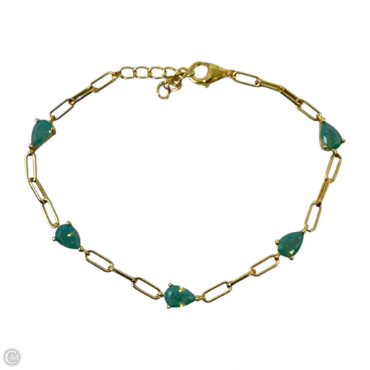 Tear Drop Chain Bracelet Sterling Silver