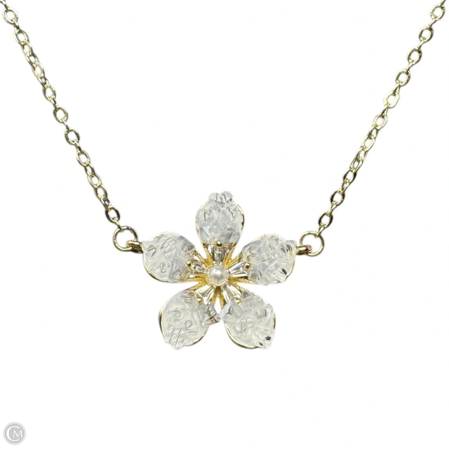 Flower Necklace Pendant By LM