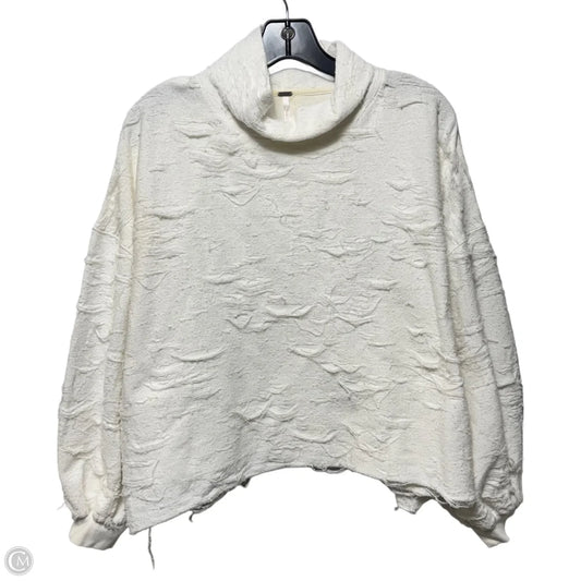 Distressed Sweater By Free People In White, Size: S