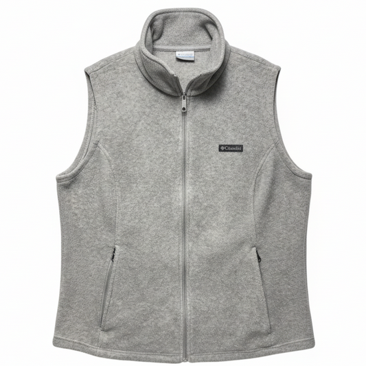 Vest Fleece By Columbia In Grey, Size: 1x