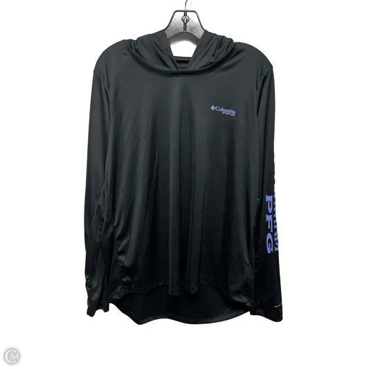 Tidal Sands Hoodie Top Regular Fit Athletic By Columbia In Black, Size: Xl