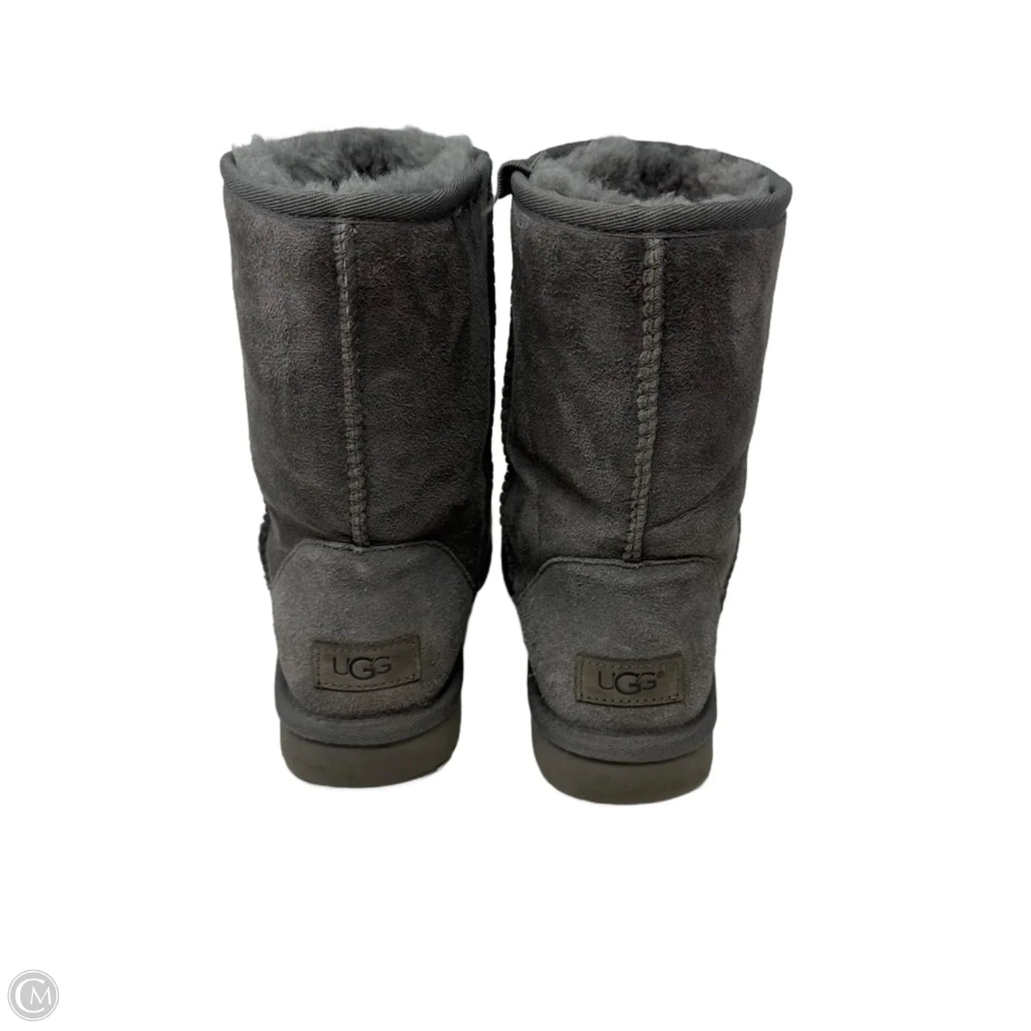 Classic Short II Boots Designer By Ugg In Grey, Size: 8