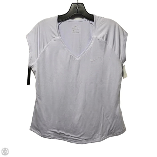 Slim Fit Athletic Top Short Sleeve By Nike Apparel In Purple, Size: L