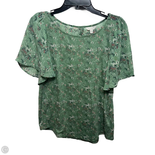 Top Sleeveless By Lucky Brand In Floral Print, Size: L