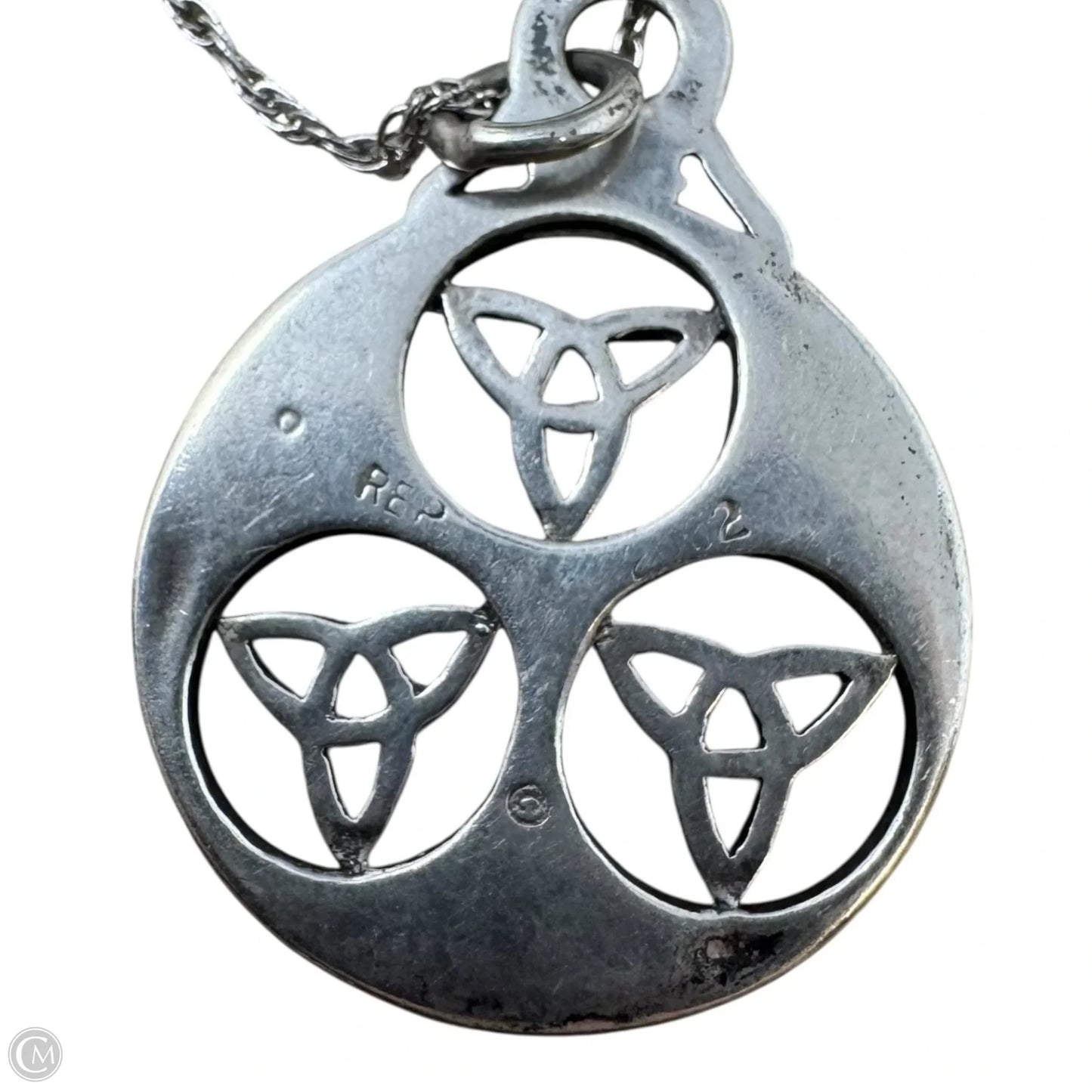 Celtic Knot Pendant Necklace Sterling Silver