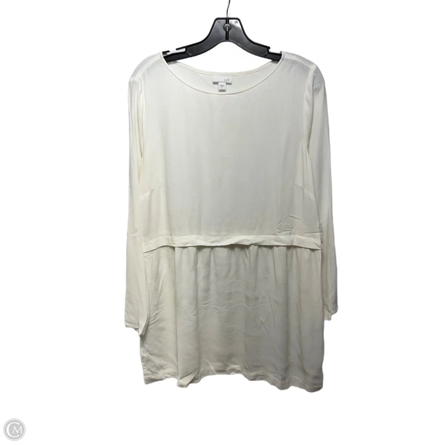 Top Long Sleeve By J. Jill In Cream, Size: L