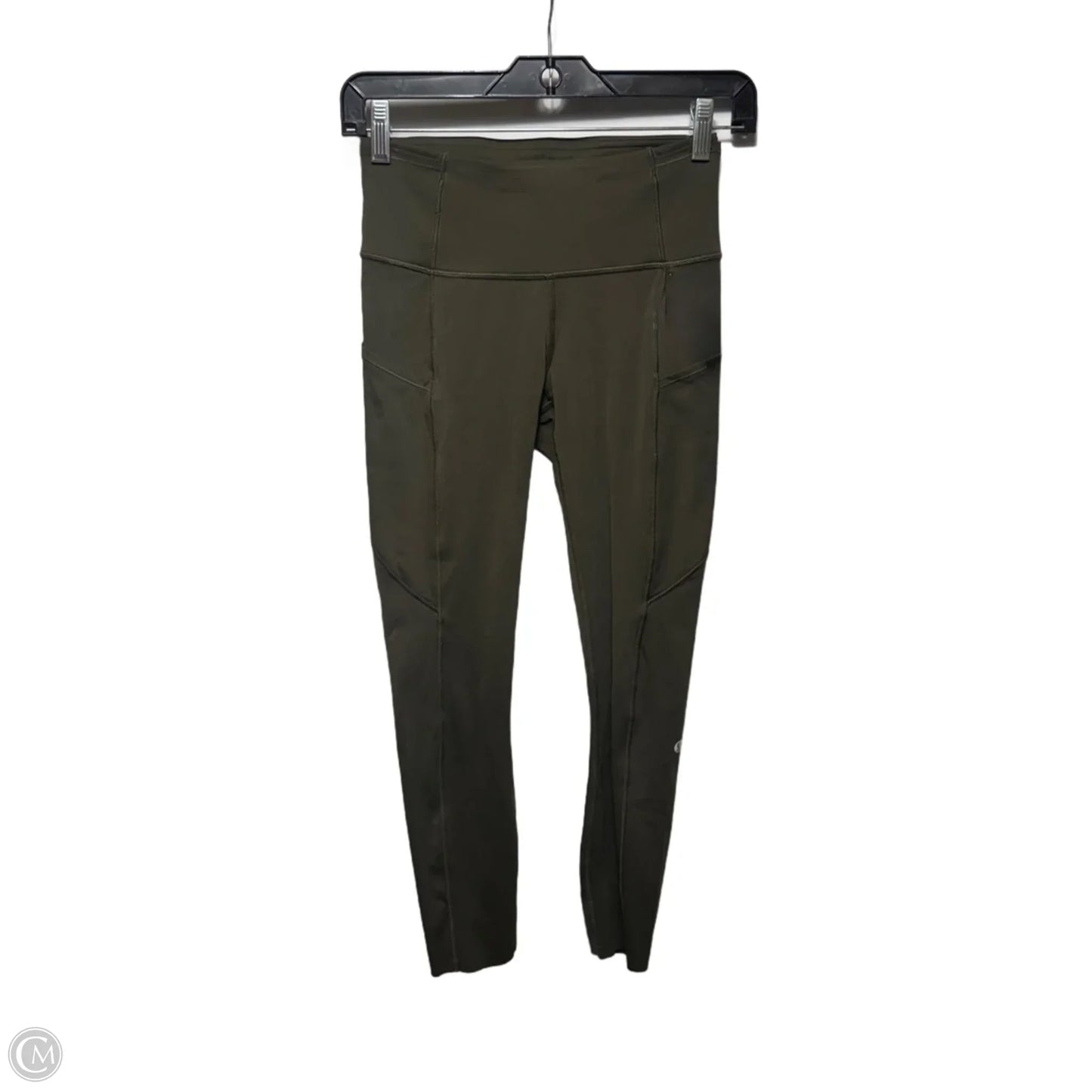 Athletic Leggings By Lululemon In Green, Size: 4