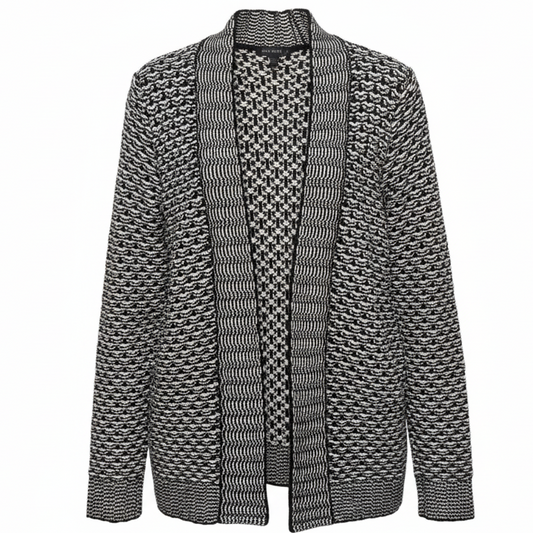 Sweater By Talbots In Black & White, Size: XS