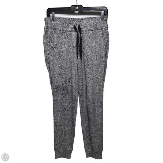 Athletic Pants By Lululemon In Black & White, Size: 6