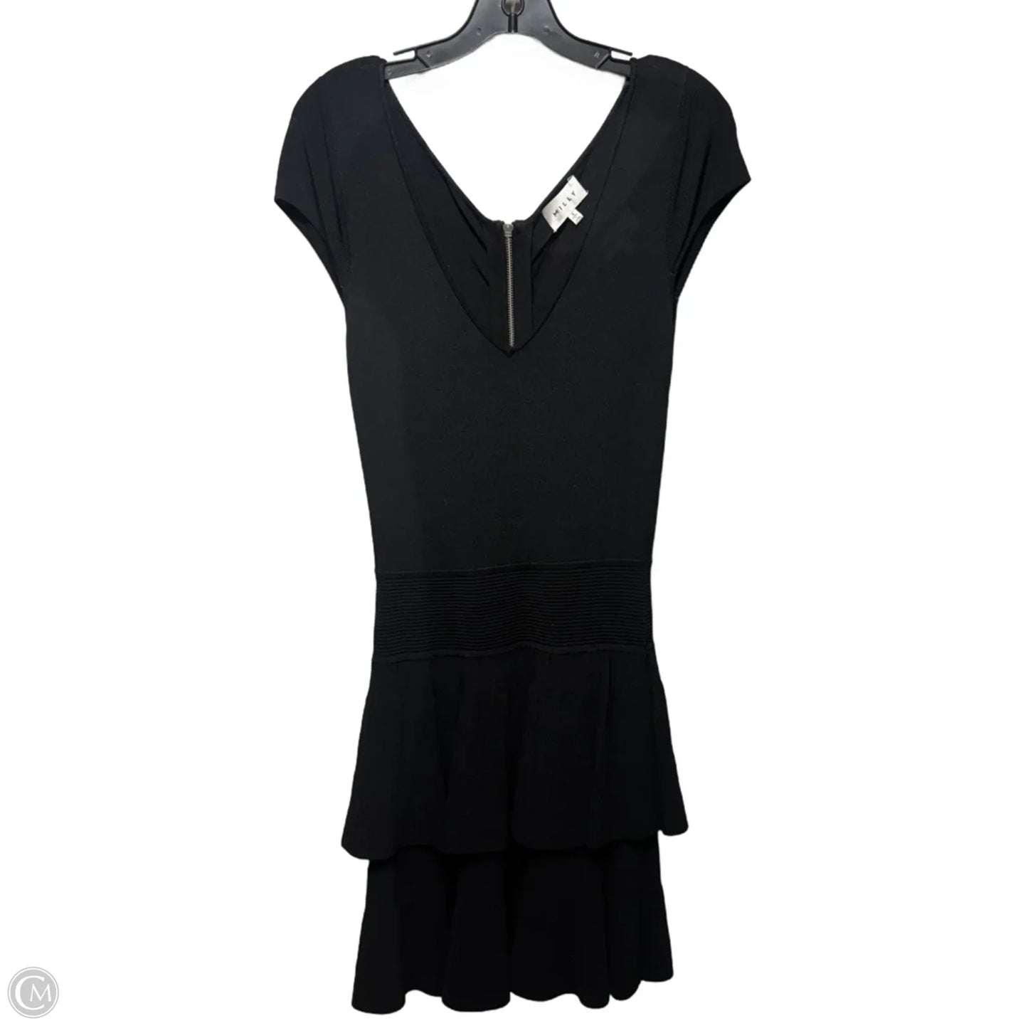 Knit Layered Dress Designer By Milly In Black, Size: S