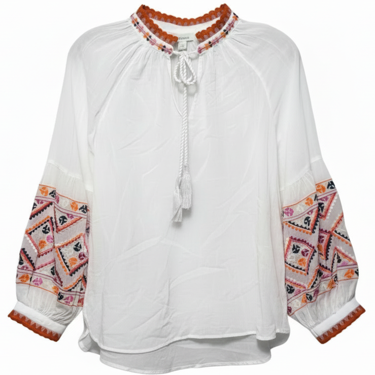 Embroidered Wonder Top By Sundance In White, Size: S