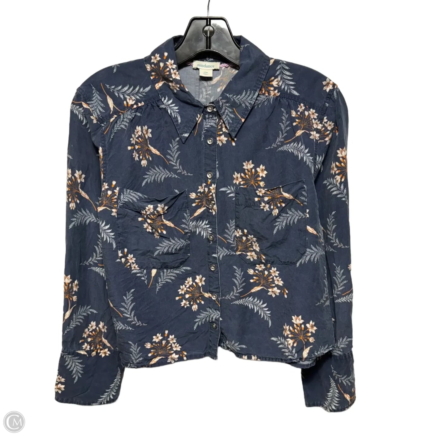 Top Long Sleeve By Sundance In Floral Print, Size: PM