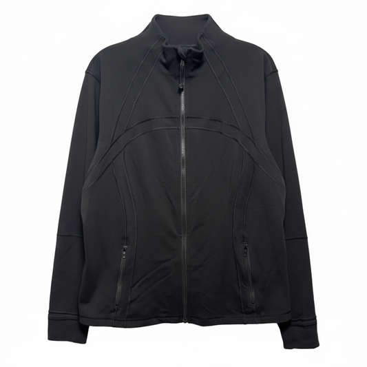 Athletic Jacket By Lululemon In Black, Size: 20