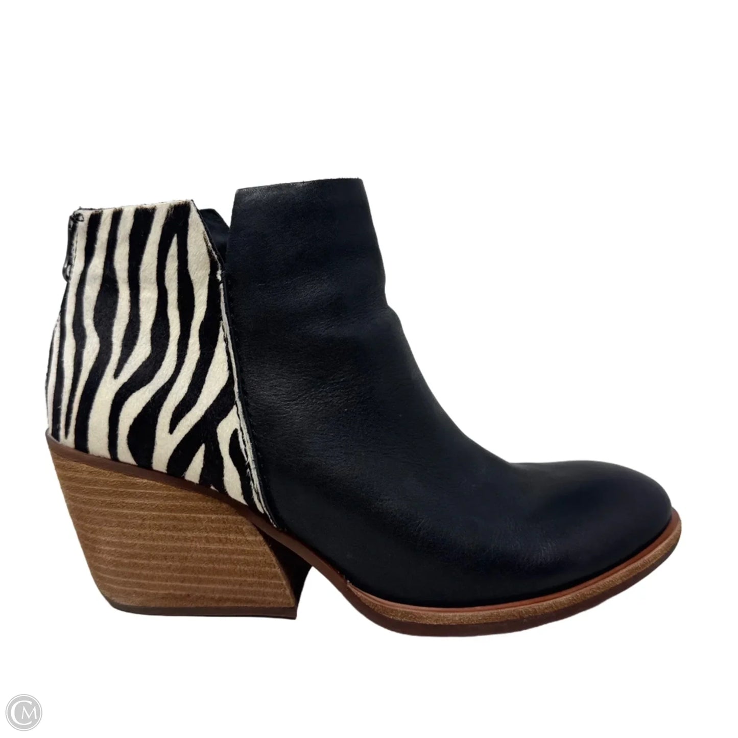 Chandra Boots Ankle Heels By Kork Ease In Animal Print, Size: 9.5