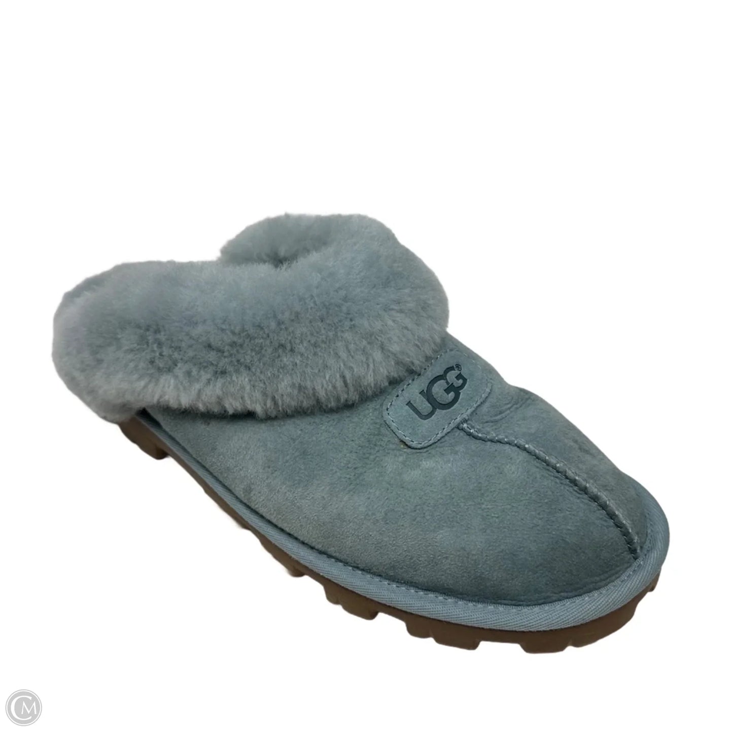 Slippers Designer By Ugg In Blue, Size: 11