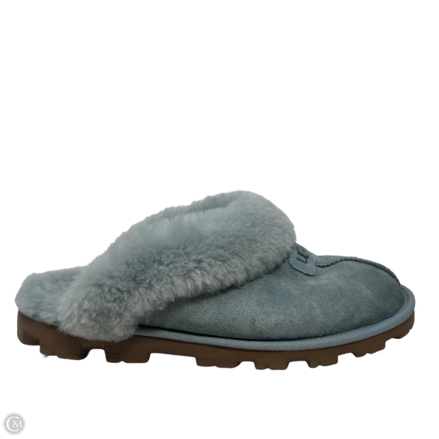 Slippers Designer By Ugg In Blue, Size: 11