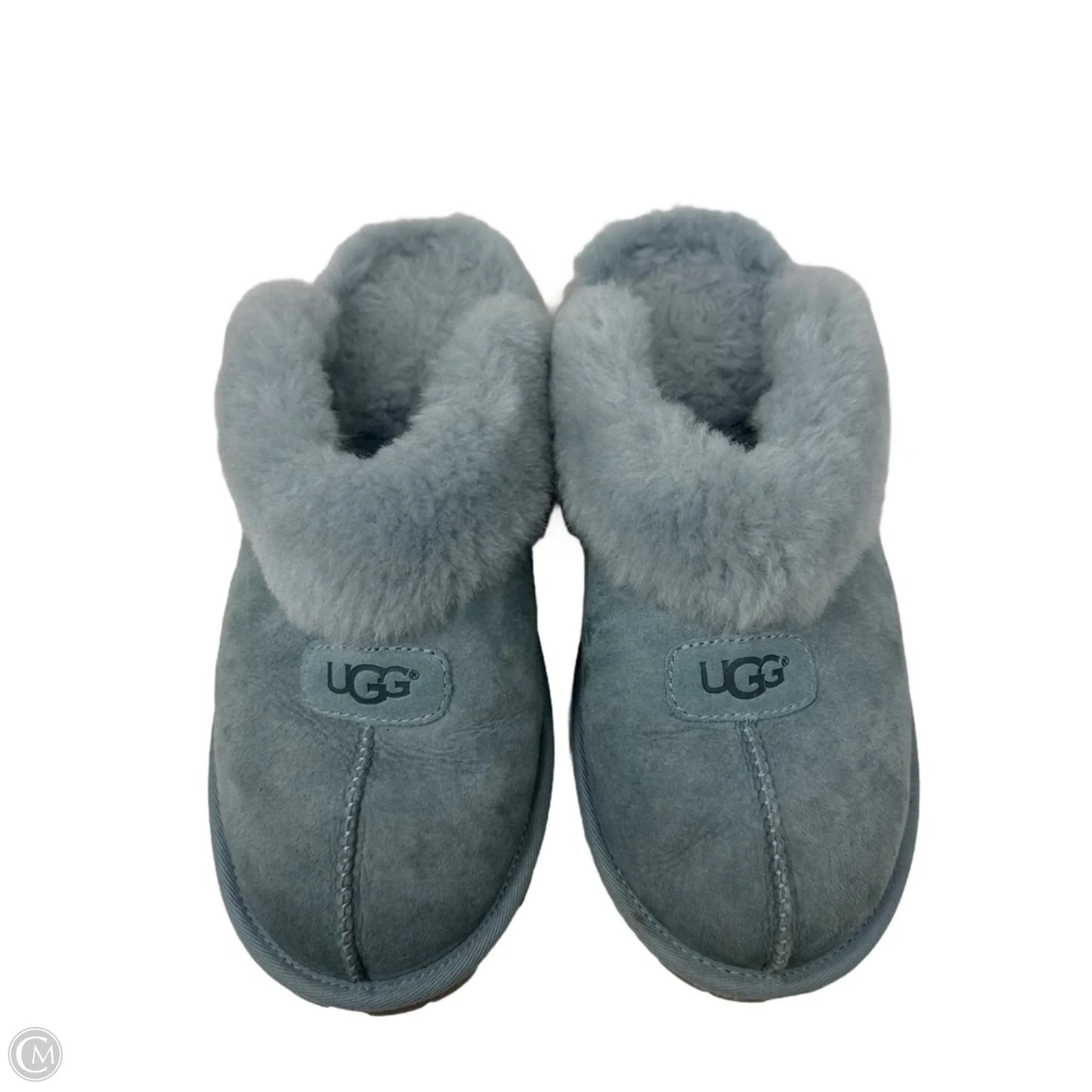 Slippers Designer By Ugg In Blue, Size: 11