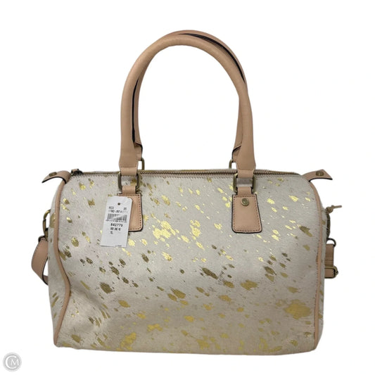 Mable Zippy Natural Cow Hair-On Leather Handbag By Jane Marie, Size: Large