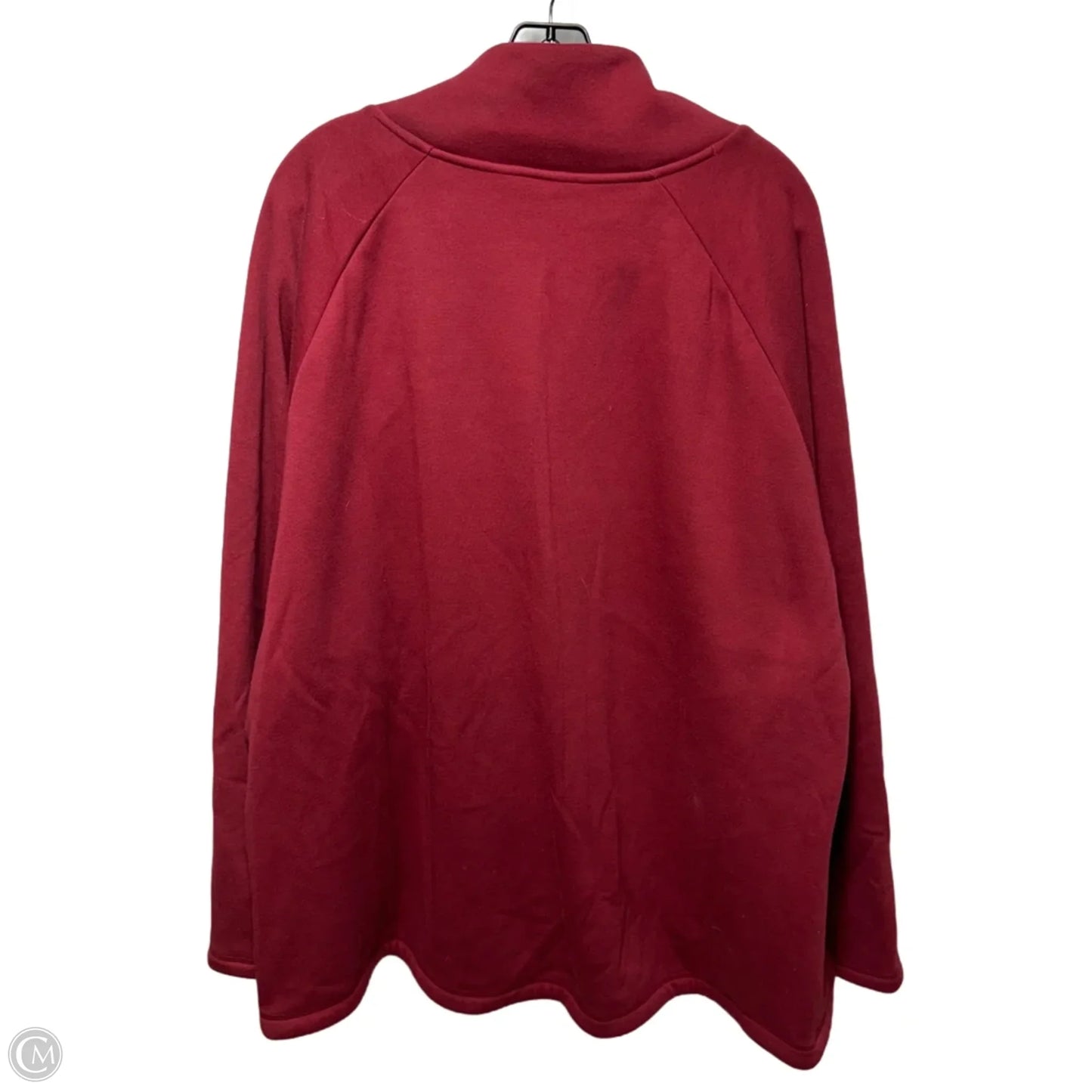 Fleece Lined Athletic Sweatshirt Collar By Athleta In Maroon, Size: 2x