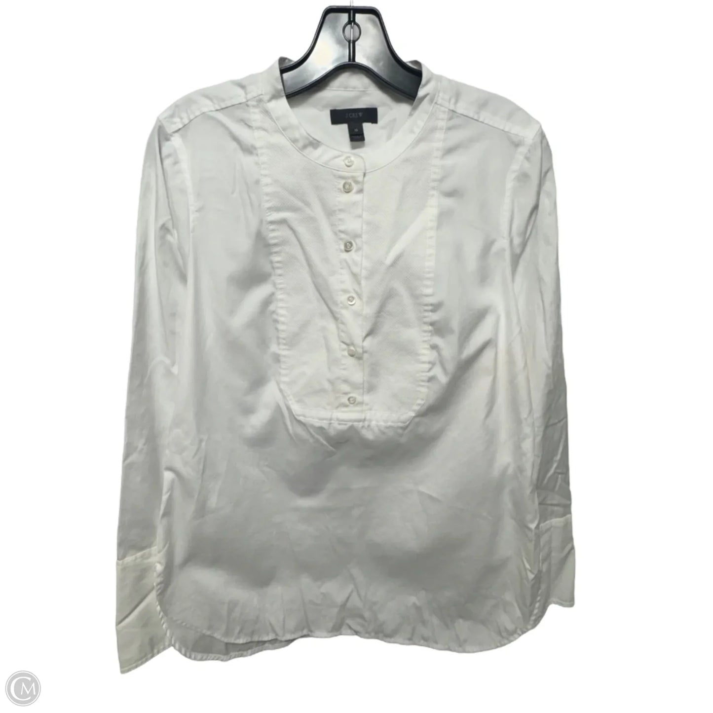 Top Long Sleeve Basic By J. Crew In White, Size: 10