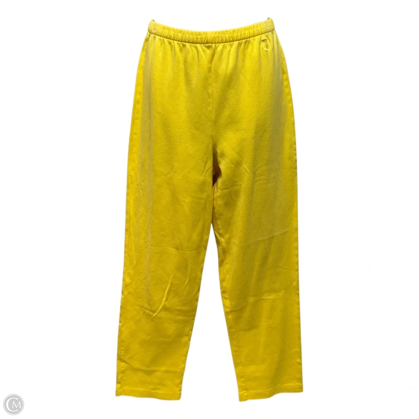 Athletic Tracksuit Set 2pc By St John Sport In Black & Yellow, Size: S