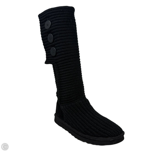 Classic Cardy Boots Designer By Ugg In Black, Size: 8