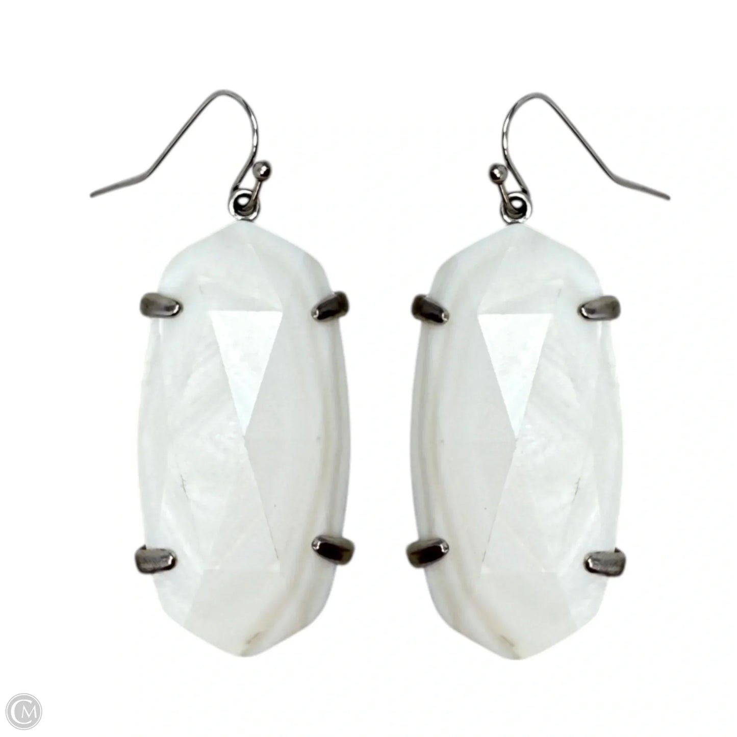 Esme Rhodium &White Mother Of Pearl Dangle Earrings By Kendra Scott