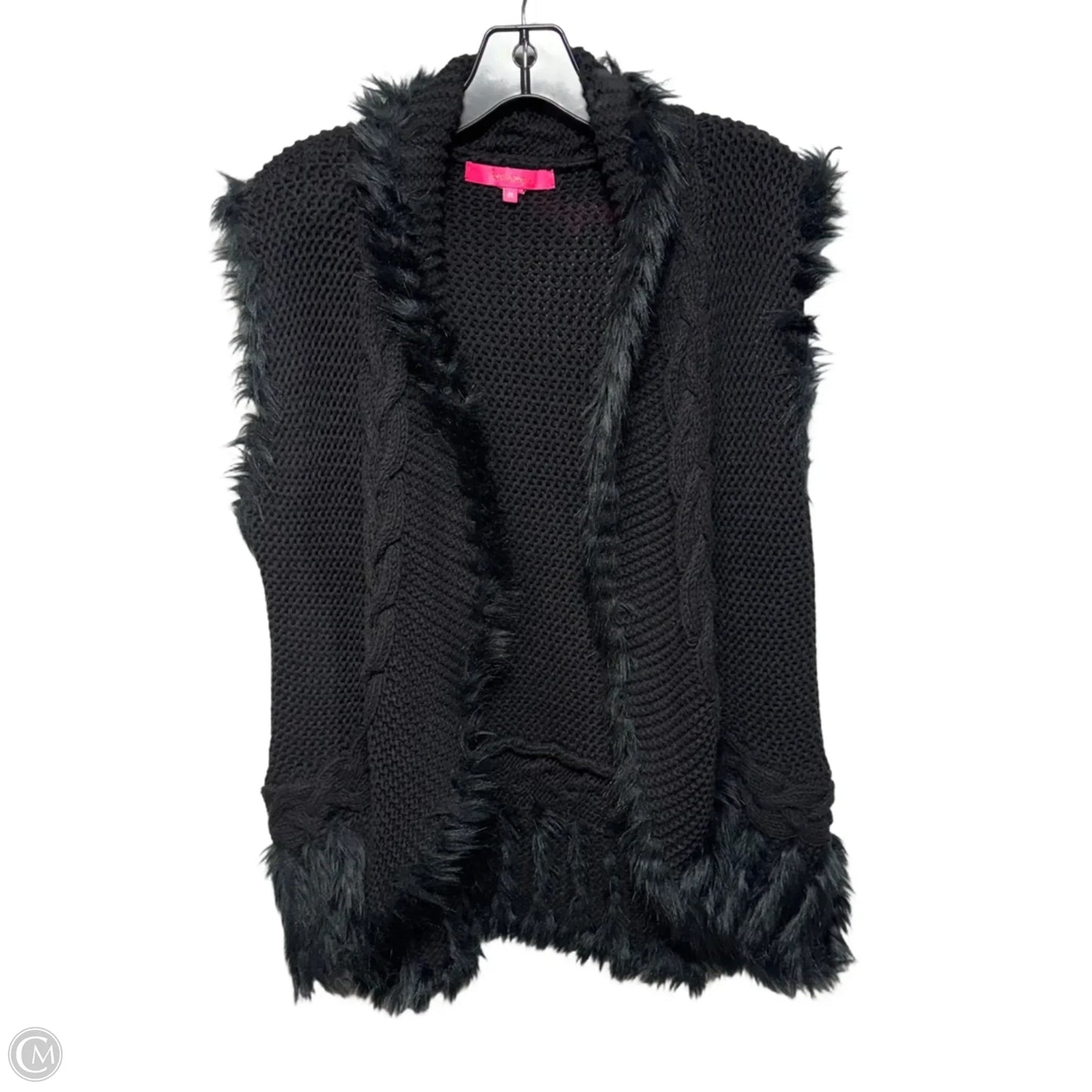 Trinette Vest Designer By Lilly Pulitzer In Black, Size: M