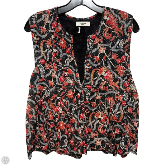 Top Sleeveless Designer By Isabel Marant Etoile In Floral Print, Size: 8