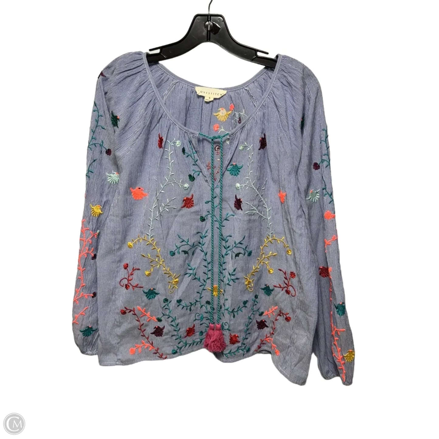 Top Long Sleeve By Love Stitch In Floral Print, Size: S