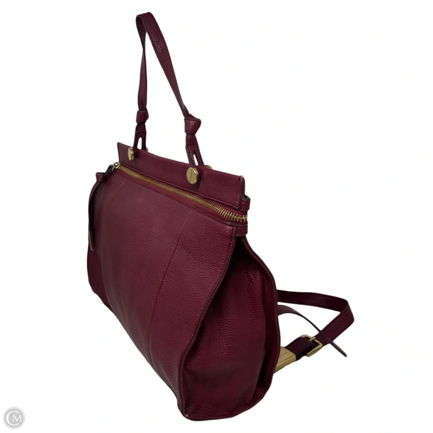 Handbag Leather By Foley & Corinna, Size: Large