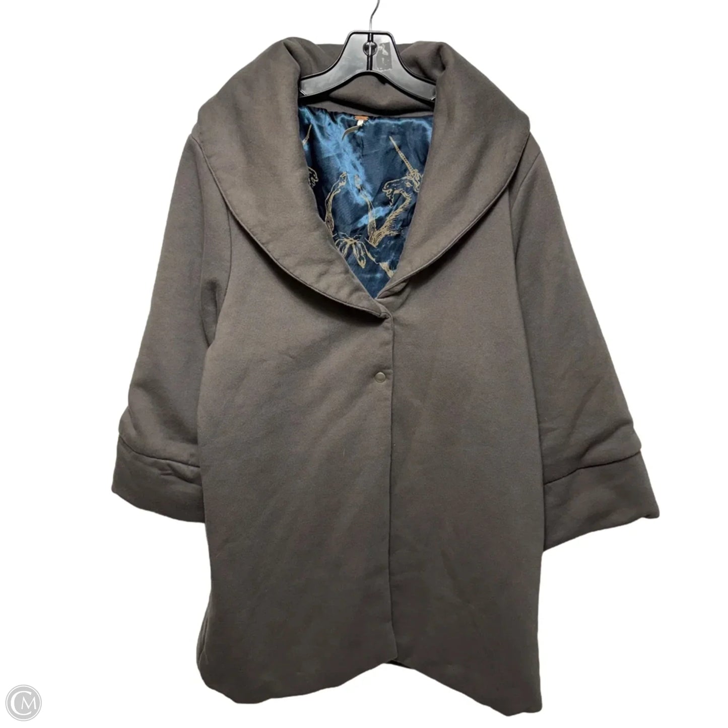 Jacket Puffer & Quilted By Free People In Grey, Size: L