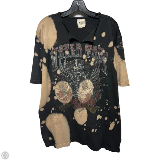 Top Short Sleeve By Modish Rebel In Tie Dye Print, Size: Xl