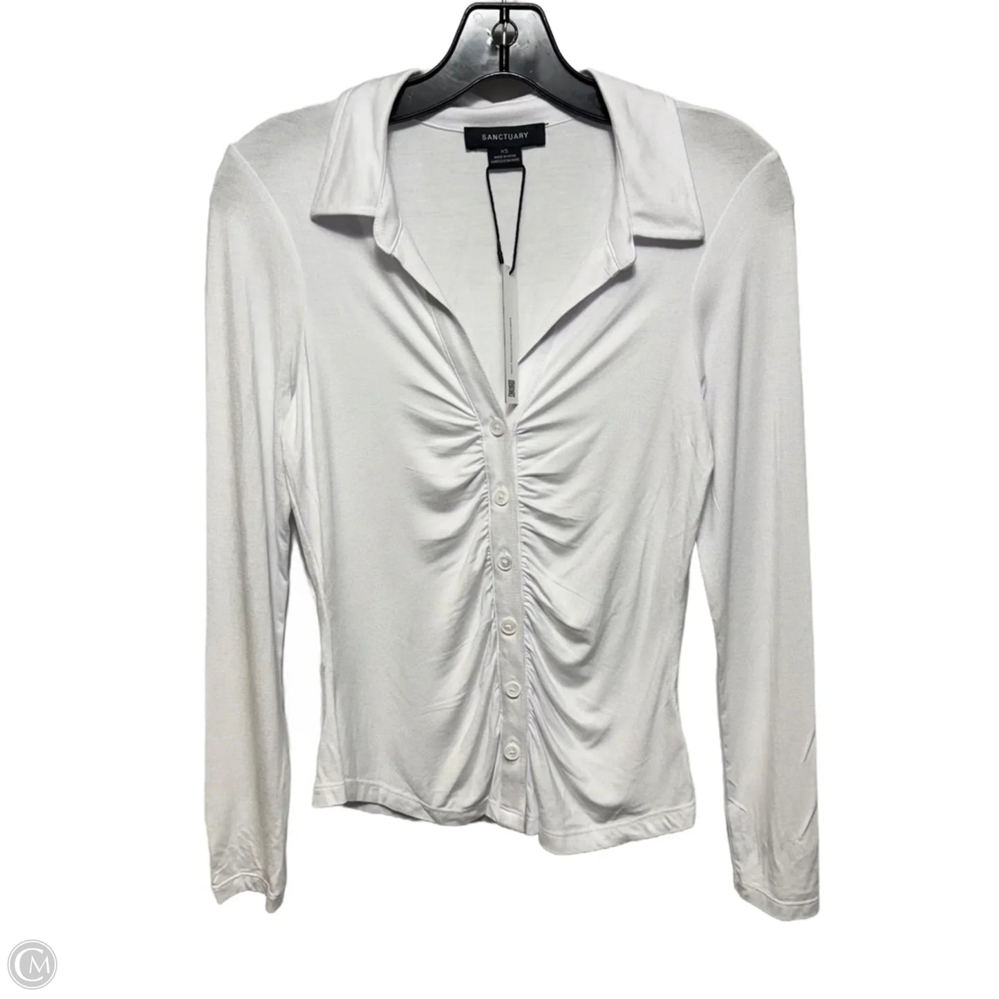Top Long Sleeve By Sanctuary In White, Size: S
