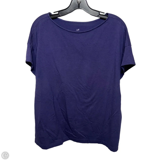 Top Short Sleeve By J. Jill In Purple, Size: Xl