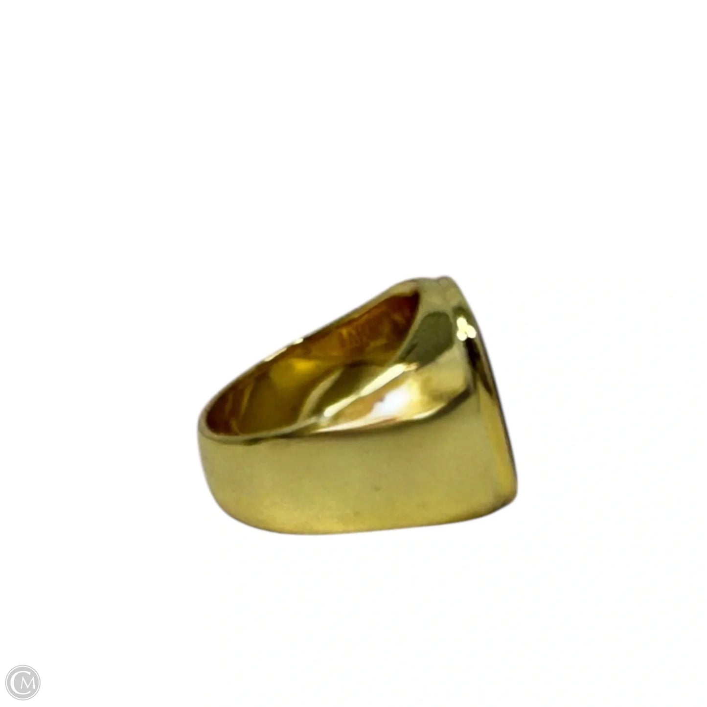 18k Gold Plate Tiger Eye Statement Ring By Sahira, Size: 8