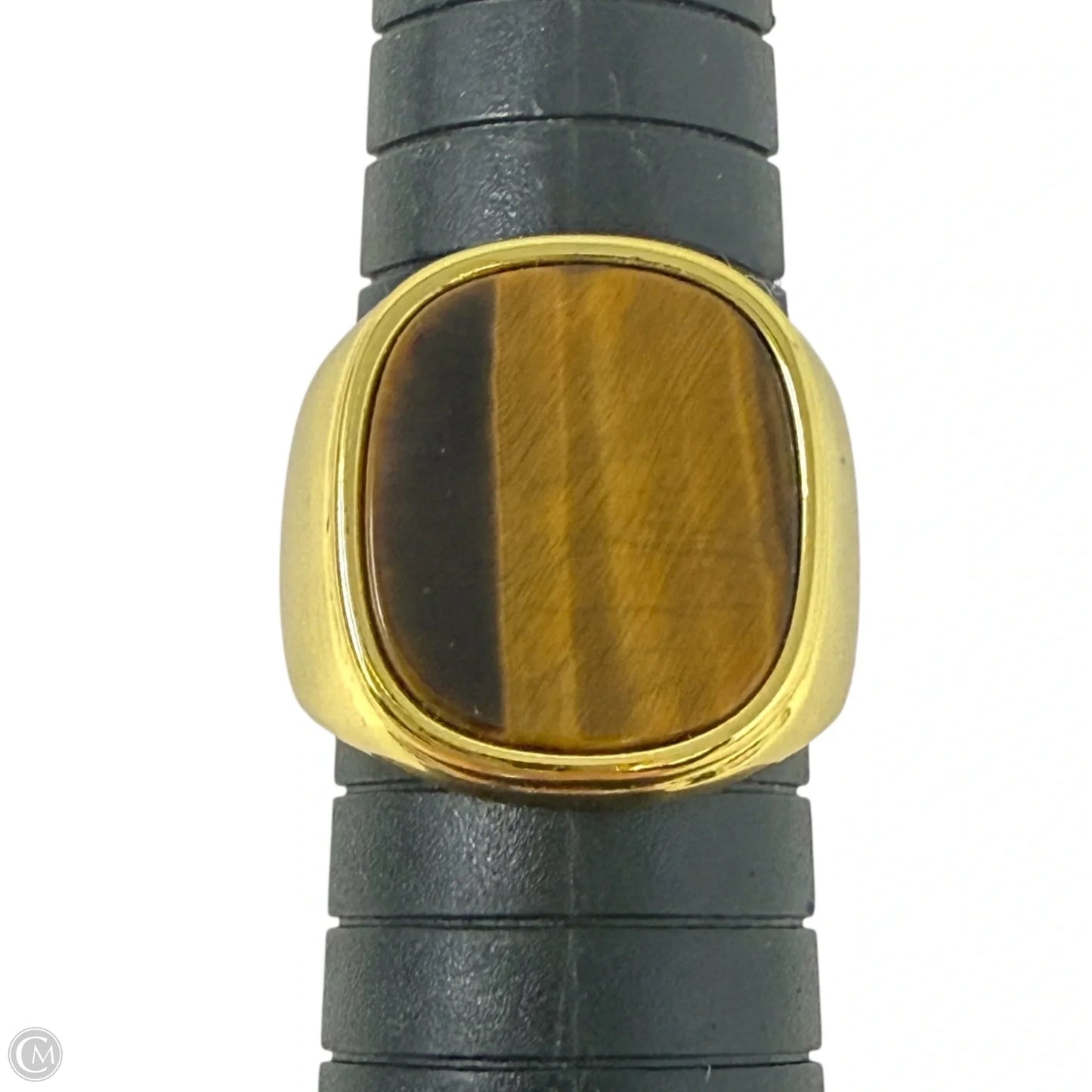18k Gold Plate Tiger Eye Statement Ring By Sahira, Size: 8