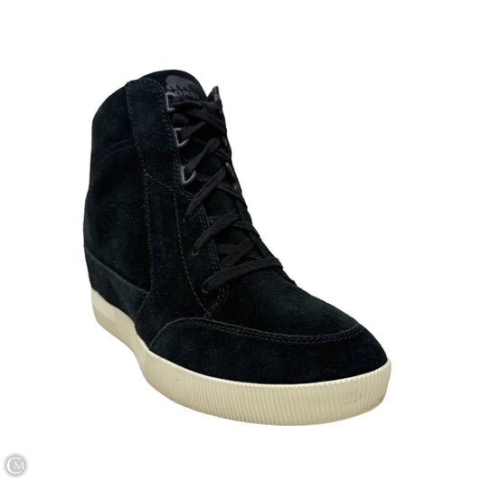 Out-N-About Wedge Booties By Sorel In Black, Size: 10