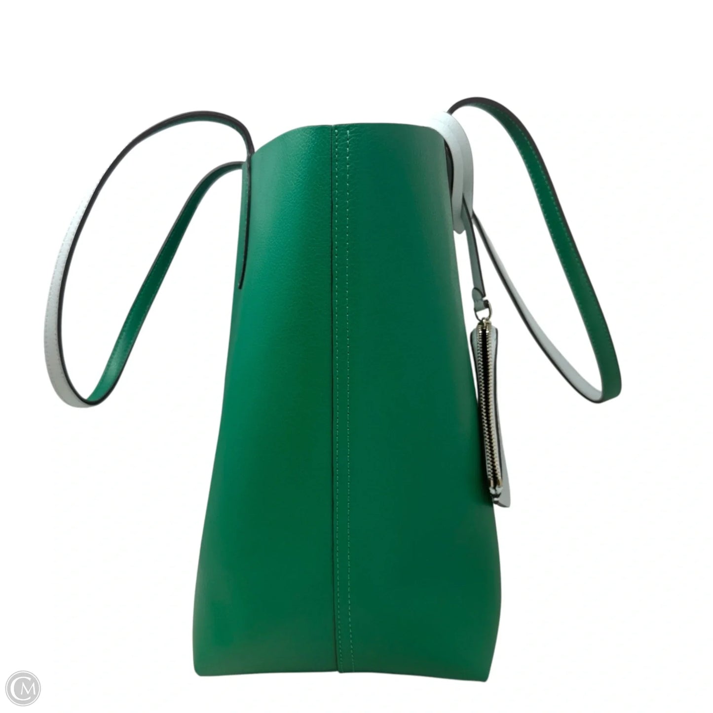 Ava Reversible Tote In Fig Leaf/Mint Refined Grain Leather Designer By Kate Spade, Size: Large