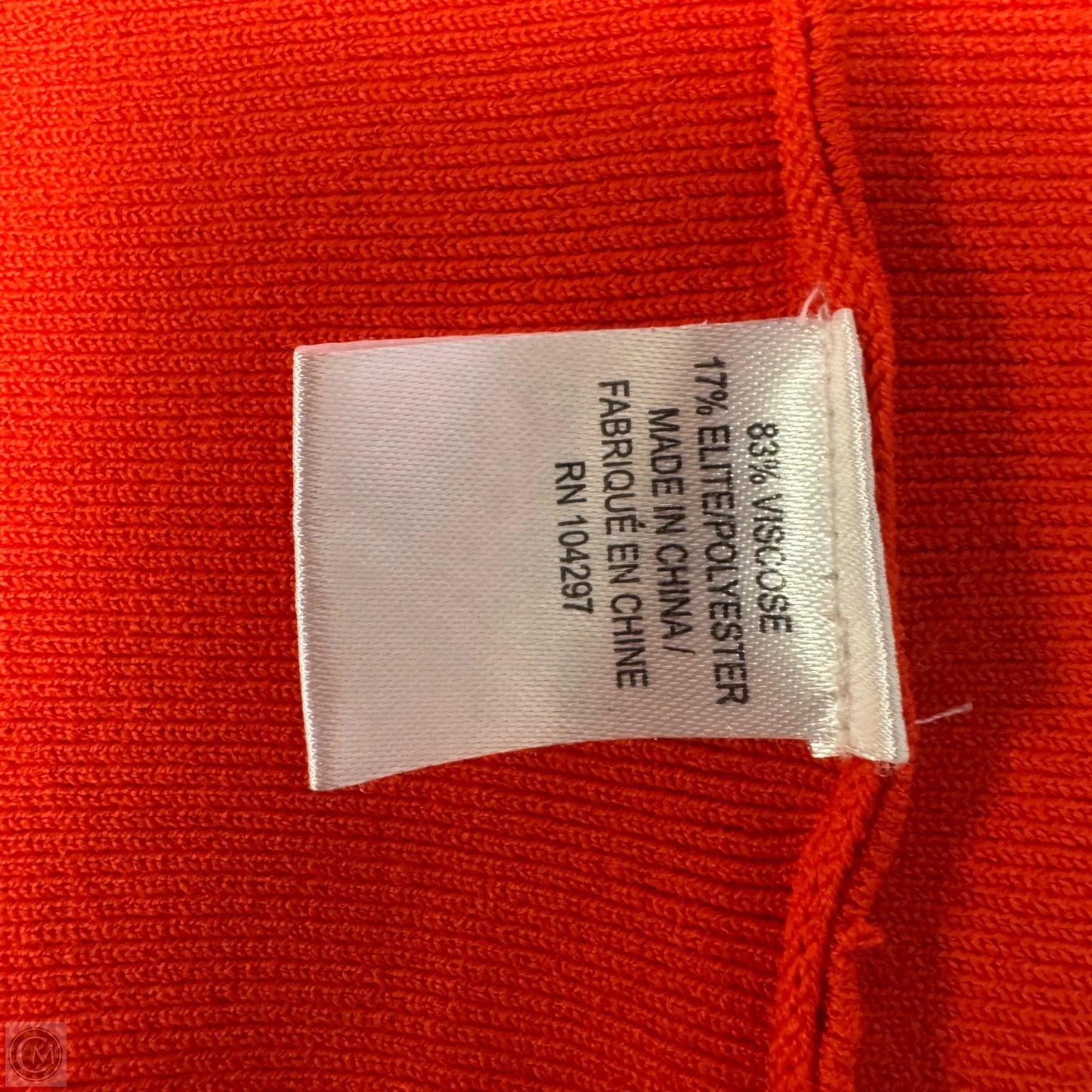 Chain Link Laser Cut Fit & Flare Dress Designer By Milly In Coral, Size: M