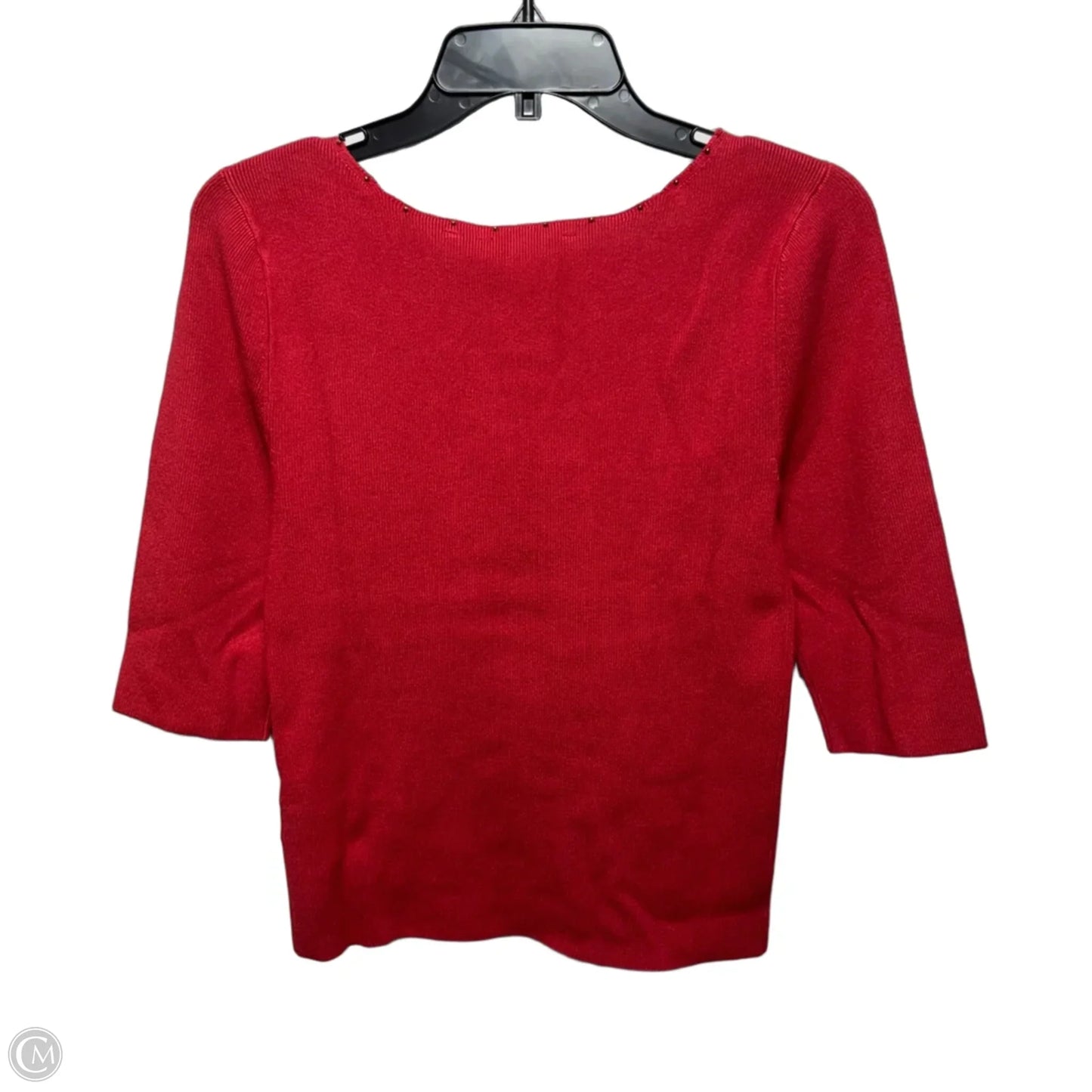 Pimi Sweater Top 3/4 Sleeve By Soft Surroundings In Beaute Red, Size: M