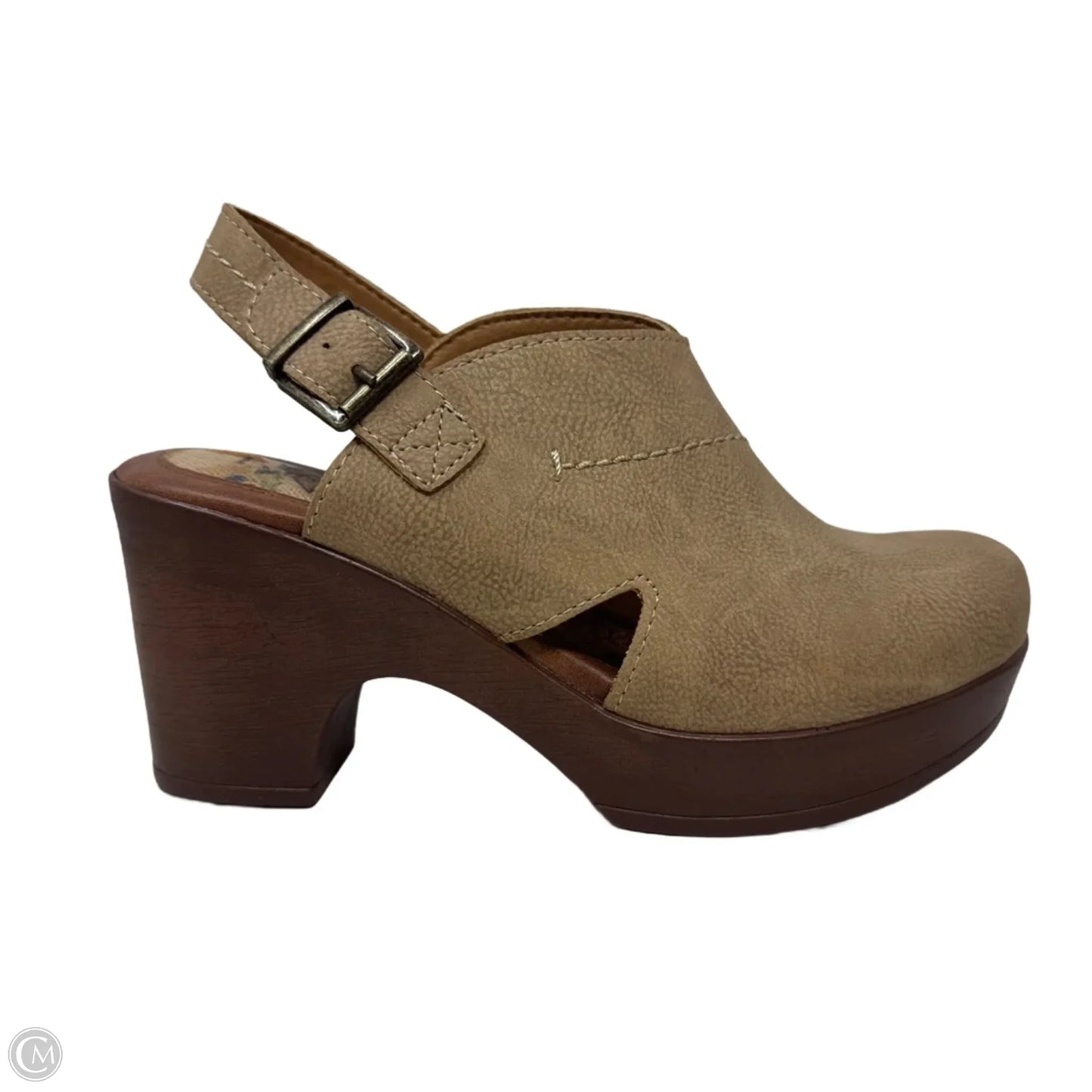 Shoes Heels Platform By Boc In Brown, Size: 7